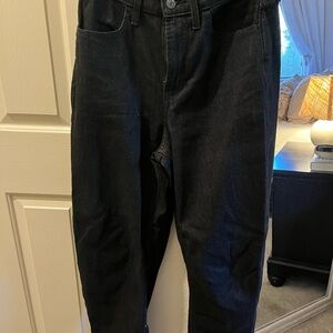 Old Navy Black Barrel Jeans